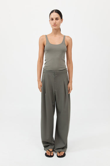 Pantalon ajustable - Olive fumé