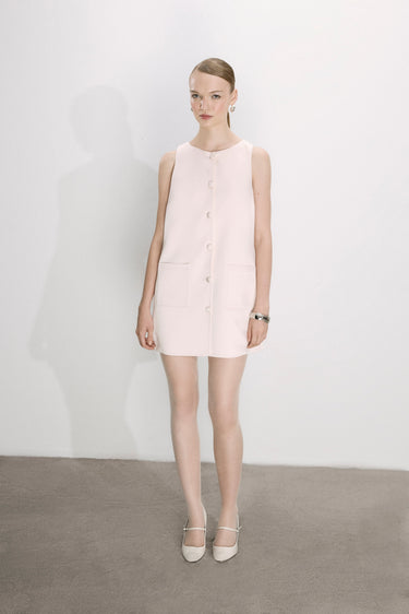 Robe Odette en rose nuage