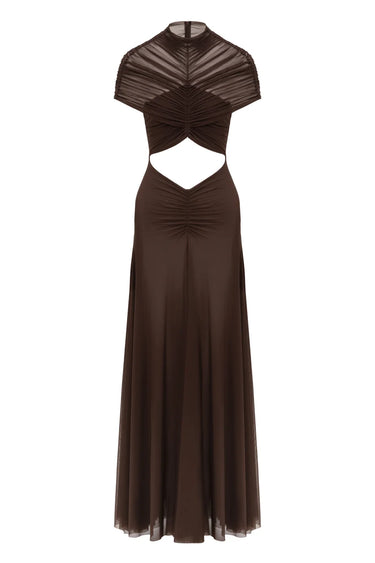 Robe transparente à découpes éthérées