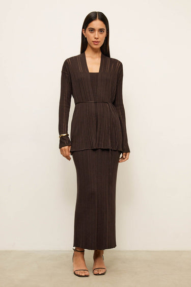 BALI cardigan, chocolate