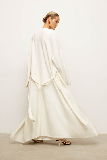 AMARA knitted coat, milk