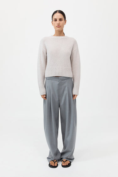 Wool Cashmere Blend Sweater - Mist