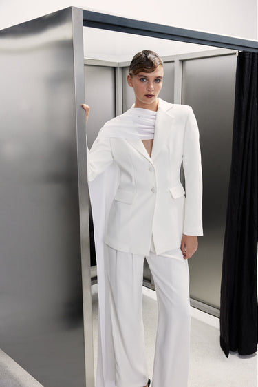 Marylebone Blazer With Chiffon Detail