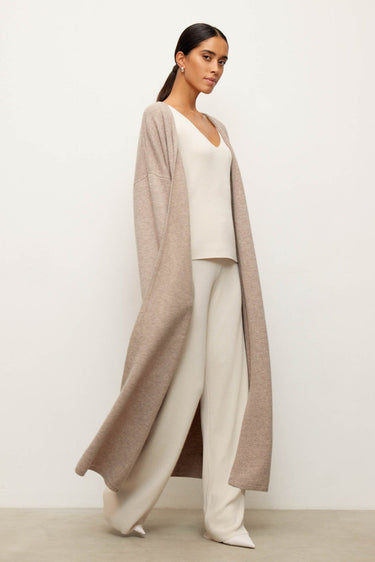AMARA knitted coat, beige
