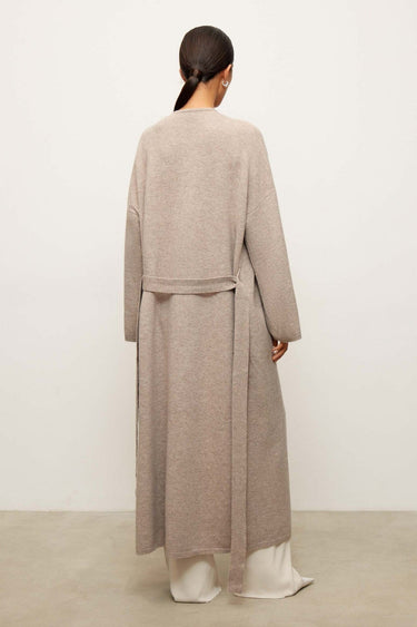 AMARA knitted coat, beige