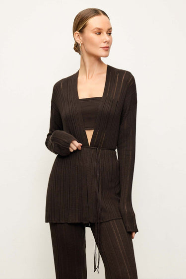 BALI cardigan, chocolate