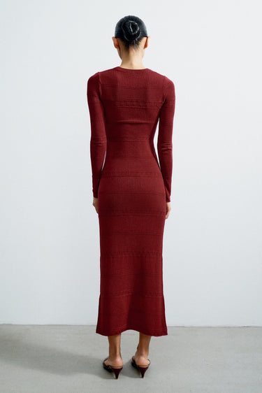 ZELMA dress, burgundy
