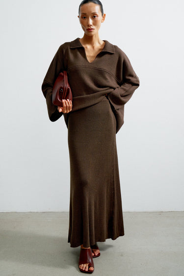 ANDREA skirt, chocolate