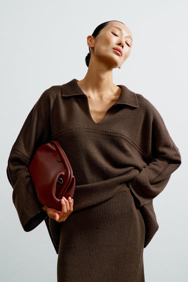 ANDREA jumper, chocolate