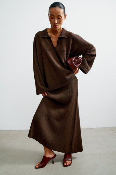 ANDREA skirt, chocolate