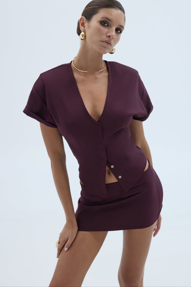 AMRHEA Anora Top & Mini Skirt Set