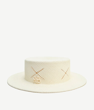 Cut Out-Detail Canotier Hat - WONROB