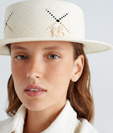 Cut Out-Detail Canotier Hat - WONROB