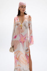 Hotline Seastar Maxi Dress - Tahiti Pink - WONROB