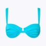 Ariel Ruched Bra - Aquamarine - WONROB