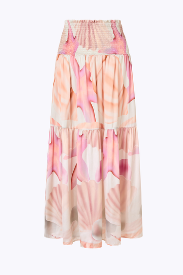 Vagabond Maxi Skirt - Tahiti Pink - WONROB