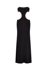 Empire Knit Dress - Black - WONROB