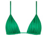 Era Ruched Tri Top - Emerald - WONROB