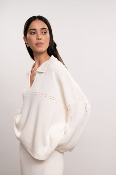 ANDREA jumper, white