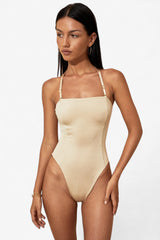 Ella Bodysuit Gold - WONROB