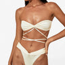 Emilia Bikini Bottom Ivory - WONROB