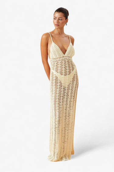chandra maxi dress SALONI London - Chandra Dress in Mono Dot