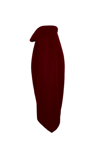 Nhung Cocoon Asymmetric One Shoulder Velvet Maxi Dress