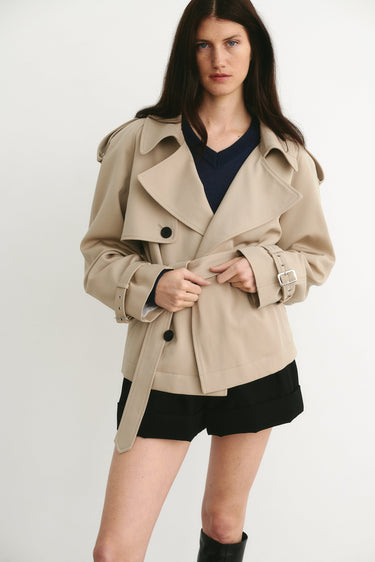 Veste en laine Iggy beige