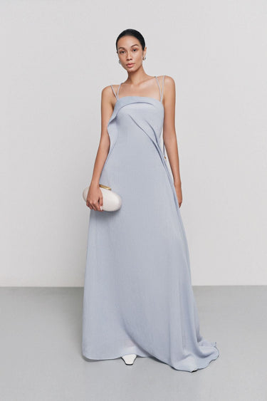 Bich Tuyen A-line Spaghetti Strap Floor Length Dress