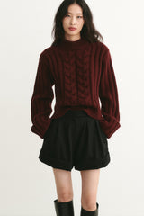 Courchevel Sweater Aubergine