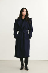 Isaac Trench Coat Navy