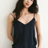 Iza Silk Cami Navy