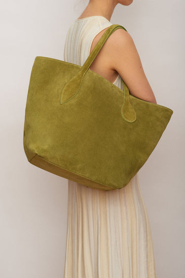 Sprout Tote Army Suede - WONROB