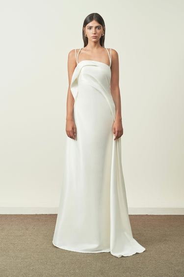 Bich Tuyen A-line Spaghetti Strap Floor Length Dress