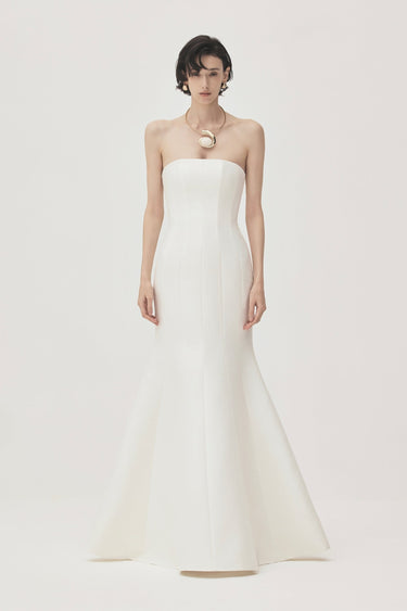 strapless taffeta maxi dress TINH Atelier