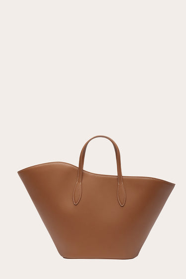 Open Tulip Tote Medium Chestnut - WONROB