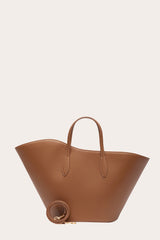 Open Tulip Tote Medium Chestnut - WONROB