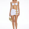 Coupe Cut Out Mini Skirt - Pearl - WONROB