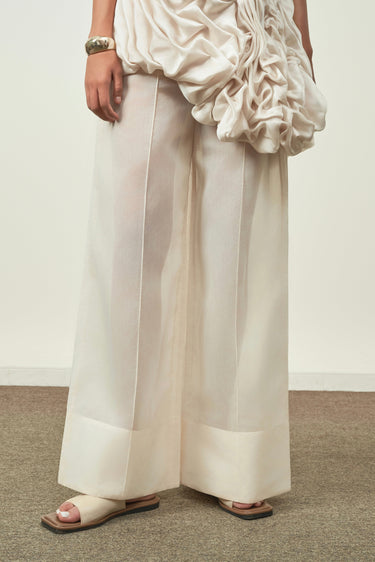 Linh Yen Wide Leg High Waist Organza Pants