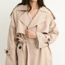 Wool Trench Coat Beige