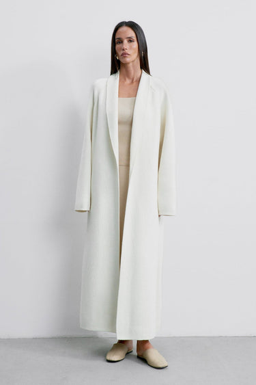 SEVARA cardigan coat, milk