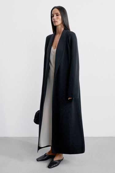 SEVARA cardigan coat, black