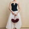 Bong Benh Bubble See-Through Cotton Lawn Midi Skirt - 