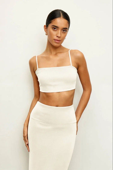 MOLLY bandeau top, milk