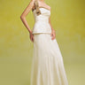 Duong Mermaid Ribbed Organza Floor Length Skirt - 
