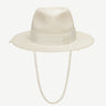 Pearls-embellished Straw Fedora Hat by Ruslan Baginskiy - WONROB