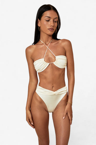 Malani Bikini Top Ivory - WONROB