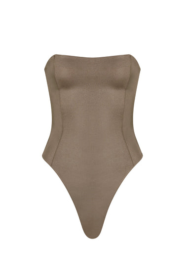 Ella Bodysuit Latte - WONROB