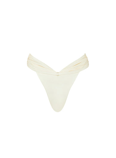 Emilia Bikini Bottom Ivory - WONROB