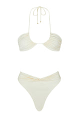 Malani Bikini Top Ivory - WONROB